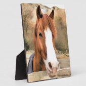 CHESTNUT HORSE FOTOPLATTE (Seite)