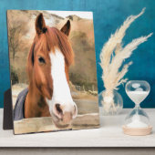 CHESTNUT HORSE FOTOPLATTE (Seite)