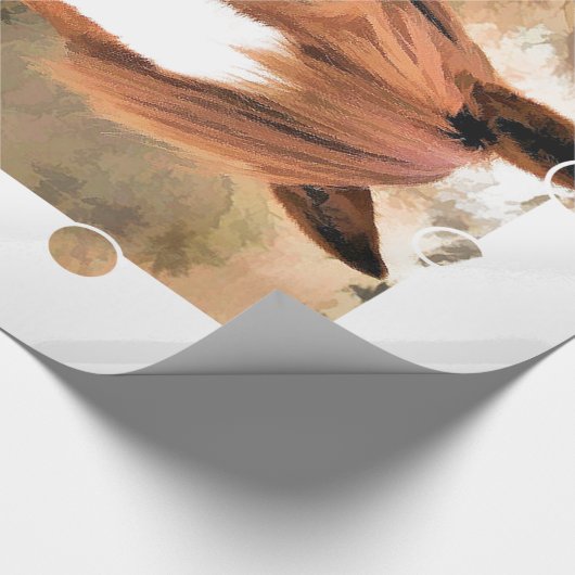 CHESTNUT HORSE GESCHENKPAPIER (Ecke)
