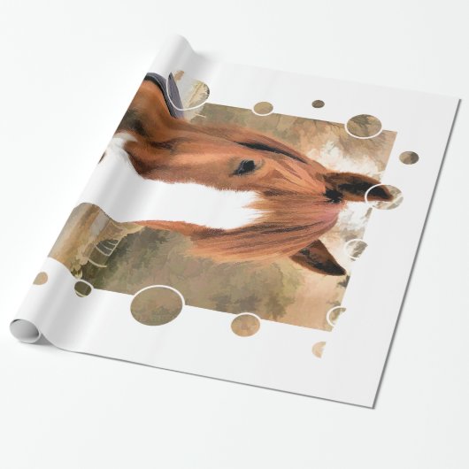 CHESTNUT HORSE GESCHENKPAPIER (Ungerollt)