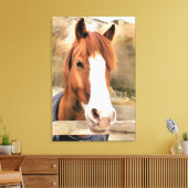 CHESTNUT HORSE LEINWANDDRUCK (Insitu (Wohnzimmer))