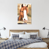 CHESTNUT HORSE LEINWANDDRUCK (Insitu (Schlafzimmer))