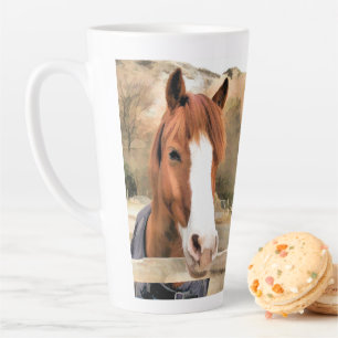 CHESTNUT HORSE MILCHTASSE