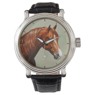 Chestnut Morgan Horse Armbanduhr