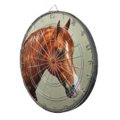 Chestnut Morgan Horse Dartscheibe (Vorderseite rechts)