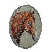 Chestnut Morgan Horse Dartscheibe (Vorderseite Links)