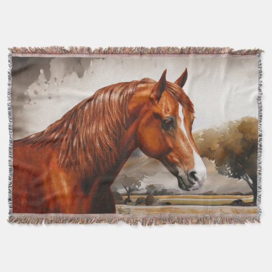 Chestnut Morgan Horse Decke (Vorderseite)