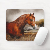 Chestnut Morgan Horse Mousepad (Mit Mouse)