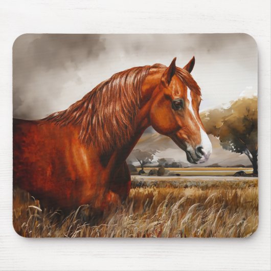 Chestnut Morgan Horse Mousepad (Vorne)