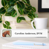 Chestnut Morgan Horse Namensplakette