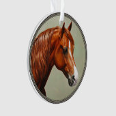 Chestnut Morgan Horse Ornament (Vorderseite)