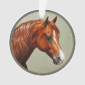 Chestnut Morgan Horse Ornament (Vorderseite)