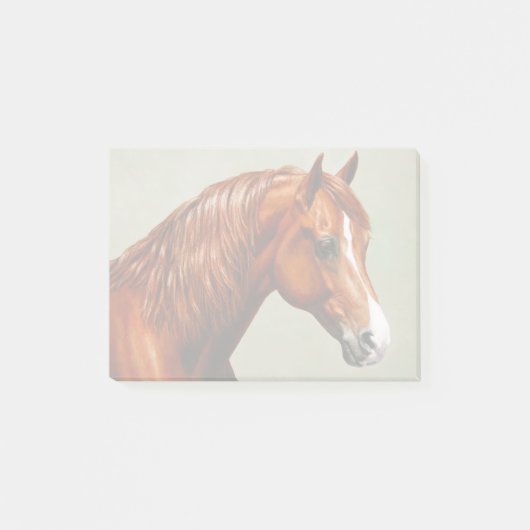 Chestnut Morgan Horse Post-it Klebezettel (Vorderseite)