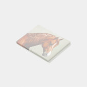 Chestnut Morgan Horse Post-it Klebezettel (angewinkelt)