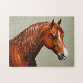 Chestnut Morgan Horse Puzzle (Horizontal)