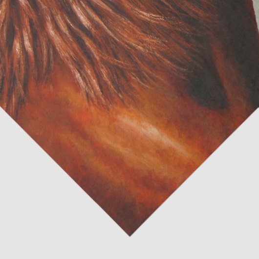 Chestnut Morgan Horse Seidenpapier (Detail)