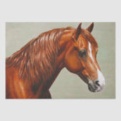 Chestnut Morgan Horse Seidenpapier (Vorderseite)