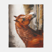 Chestnut Morgan Rusty Red Fleecedecke (Vorderseite)