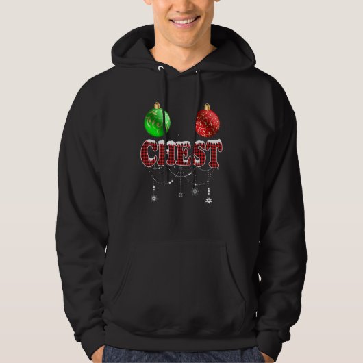 Chestnuts Christmas Matching Couples Chest Hoodie (Vorderseite)