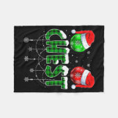 Chestnuts Matching Family Funny Chest Nuts Christm Fleecedecke (Vorderseite (Horizontal))