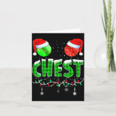 Chestnuts Matching Family Funny Chest Nuts Christm Karte (Vorderseite)