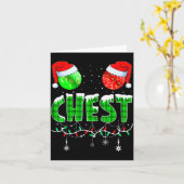 Chestnuts Matching Family Funny Chest Nuts Christm Karte (Gelbe Blume)
