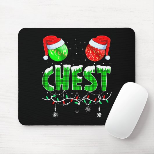 Chestnuts Matching Family Funny Chest Nuts Christm Mousepad (Mit Mouse)