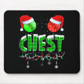Chestnuts Matching Family Funny Chest Nuts Christm Mousepad (Vorne)