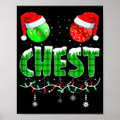 Chestnuts Matching Family Funny Chest Nuts Christm Poster (Vorne)