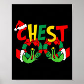Chestnuts Matching Family Funny Chest Nuts Christm Poster (Vorne)