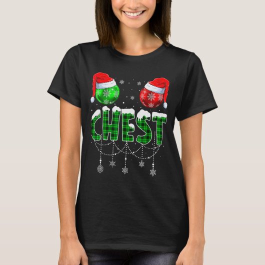 Chestnuts Matching Family Funny Chest Nuts Christm T-Shirt (Vorderseite)