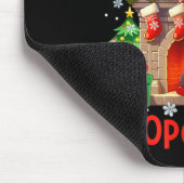 Chestnuts Roasting On An Open Fire Funny Santa  Mousepad (Ecke)