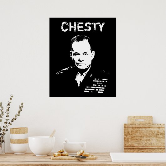 Chesty Puller Poster (Küche)