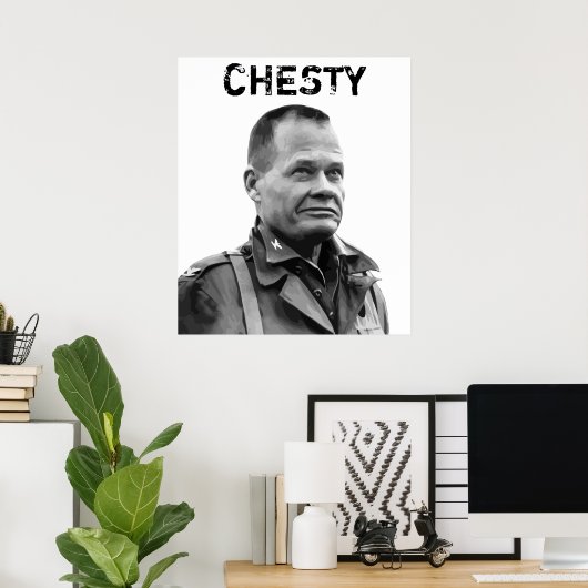 "Chesty" Puller Poster (Heimbüro)
