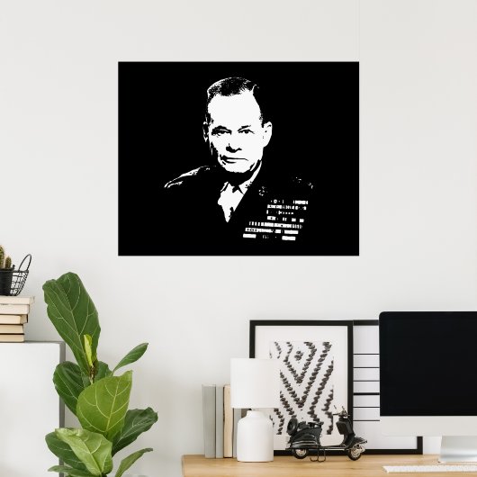 Chesty — Schwarz und Weiß Poster (Heimbüro)