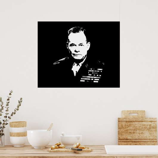 Chesty — Schwarz und Weiß Poster (Küche)