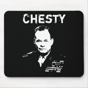 Chesty -- Schwarzweiss Mousepad