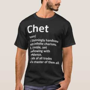 CHET Definition Personalisiert Name Funny Birthday T-Shirt