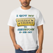 Chetstock - goldener Karten-T - Shirt (Vorderseite)