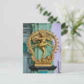 Chettiar Hindu Tempel Hindu Statue Postkarte (Stehend Vorderseite)