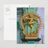 Chettiar Hindu Tempel Hindu Statue Postkarte (Vorne/Hinten)