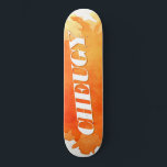 Cheugy Orange Paint Spritzer Skateboard<br><div class="desc">Feiern Sie mit diesem phantastischen Skate-Board Ihre Schön. E-Mail an christie@christiekelly.com für Hilfe bei benutzerdefinierten Artikeln! Mach es verrückt,  Leute!</div>