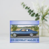 Chev Supersport 1970 Postkarte (Stehend Vorderseite)