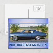 Chev Supersport 1970 Postkarte (Vorne/Hinten)