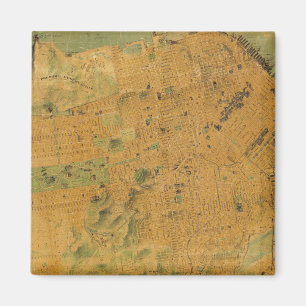 Chevalier Map von San Francisco Magnet