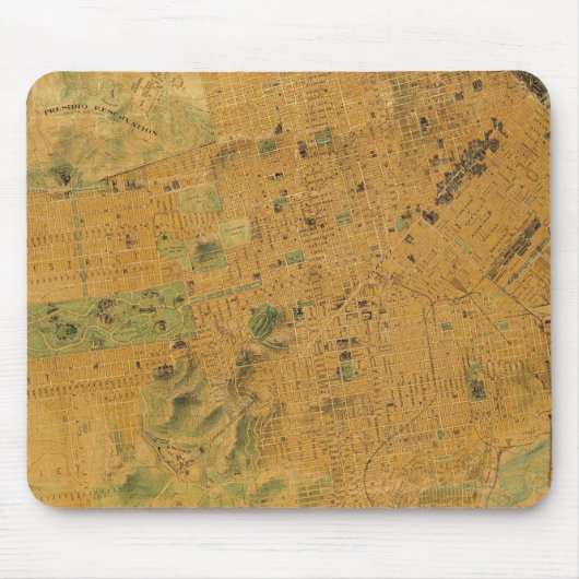 Chevalier Map von San Francisco Mousepad (Vorne)