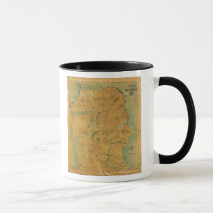 Chevalier Map von San Francisco Tasse