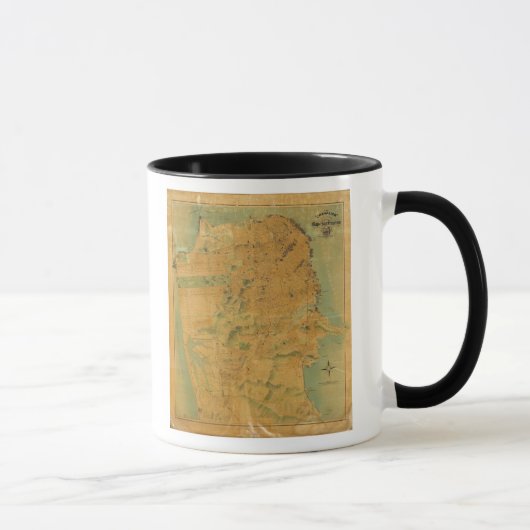 Chevalier Map von San Francisco Tasse (Rechts)