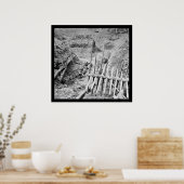 Chevaux-de-frise mit Totem Soldat 1865 Poster (Küche)