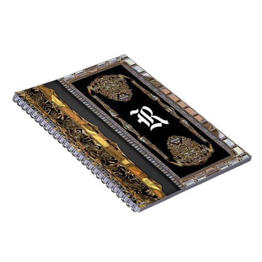 Cheveen französisches barockes Monogramm Notizblock (Rechte Seite)